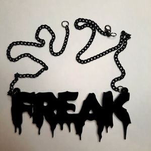 Gloss Black Freak Necklace